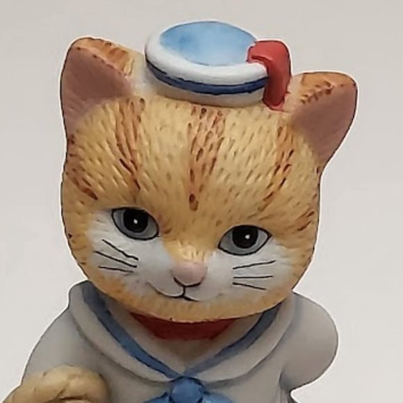 Bronson Vintage Sailor Cat Porcelain Figurine - Picture 1 of 5